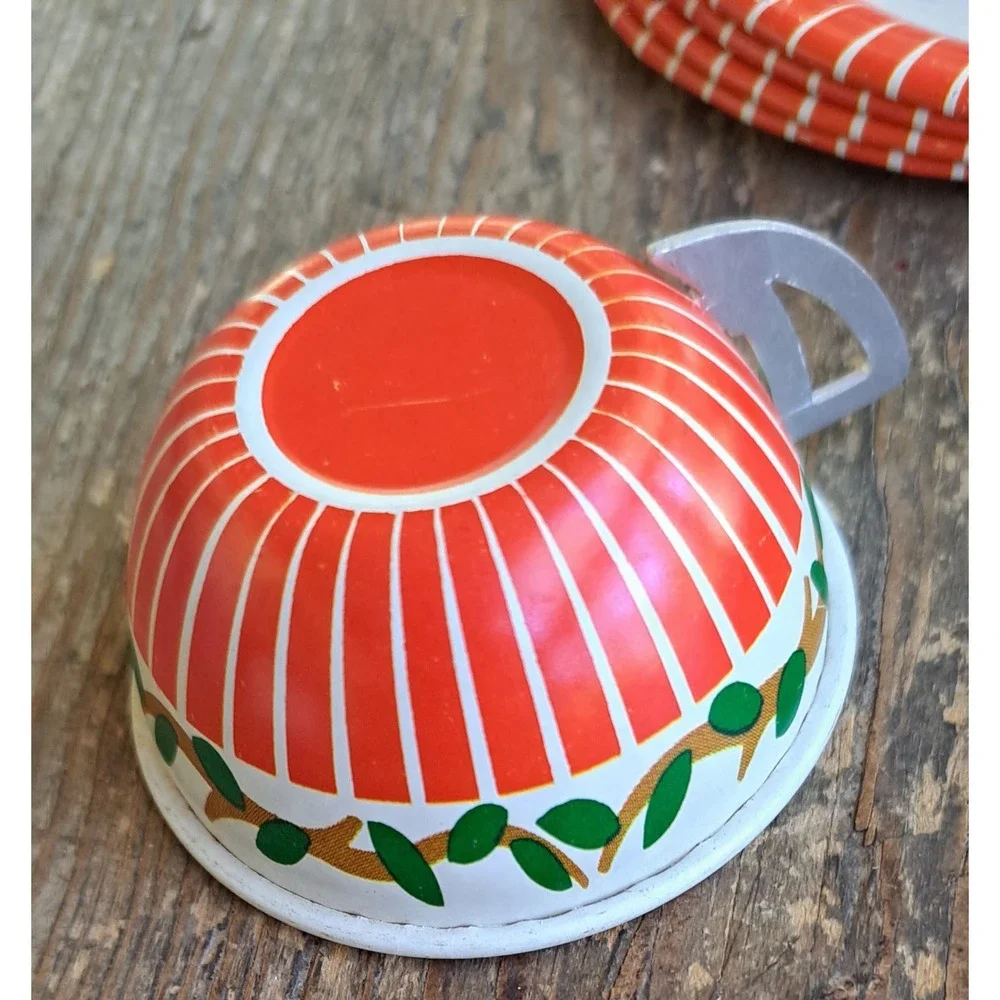 Vintage 12 Piece Retro 1960's Owl Tea Set Children's Play